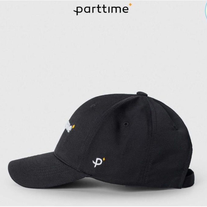mũ lưỡi chai  Nam Nữ Thêu Chữ Chất Cotton Thô Có Chốt Cài Thời Trang - Parttime