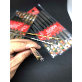 [2 ngày Lễ] Đũa inox 304 Hàn Quốc đầu vuông chống trơn trượt, đặc ruột sắc nét bóng bẩy, bảo vệ sức khoẻ