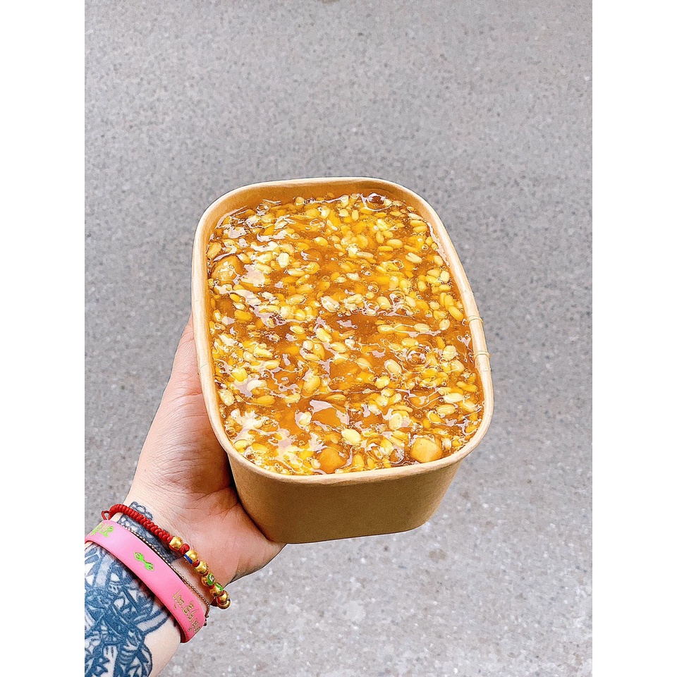 Sỉ 50 cái hộp giấy chữ nhật nắp PP trong đựng bánh, cơm
