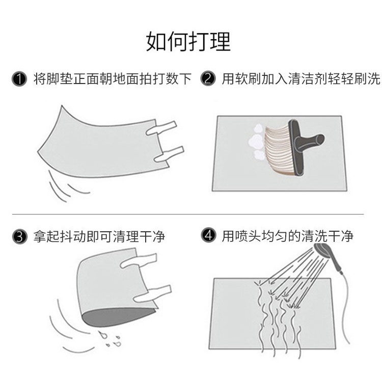 Thảm Cuộn Lót Sàn Xe Hơi Chống Trượt Hình Hoạt Hình Dễ Thương Giặt Được Tiện Dụng