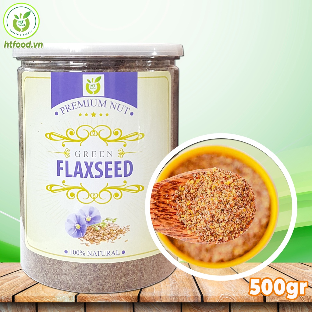 Bột hạt lanh nâu Canada nguyên chất 100% (Hộp/hũ 500g)
