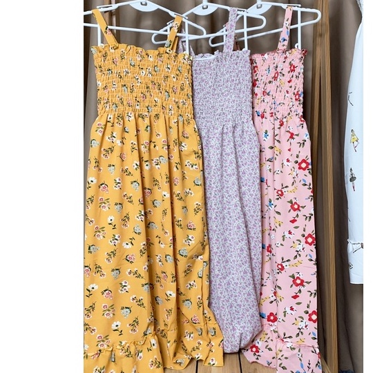 Đầm hai dây nữ dáng xòa mặc nhà họa tiết, dầm nữ giá rẻ ❤Tân Uyên Shop❤