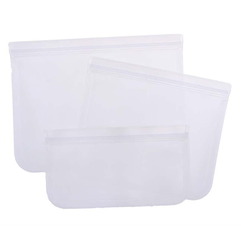 Hộp Đựng Thực Phẩm Bằng Silicone Chống Rò Rỉ Có Khóa Kéo Có Thể Tái Sử Dụng