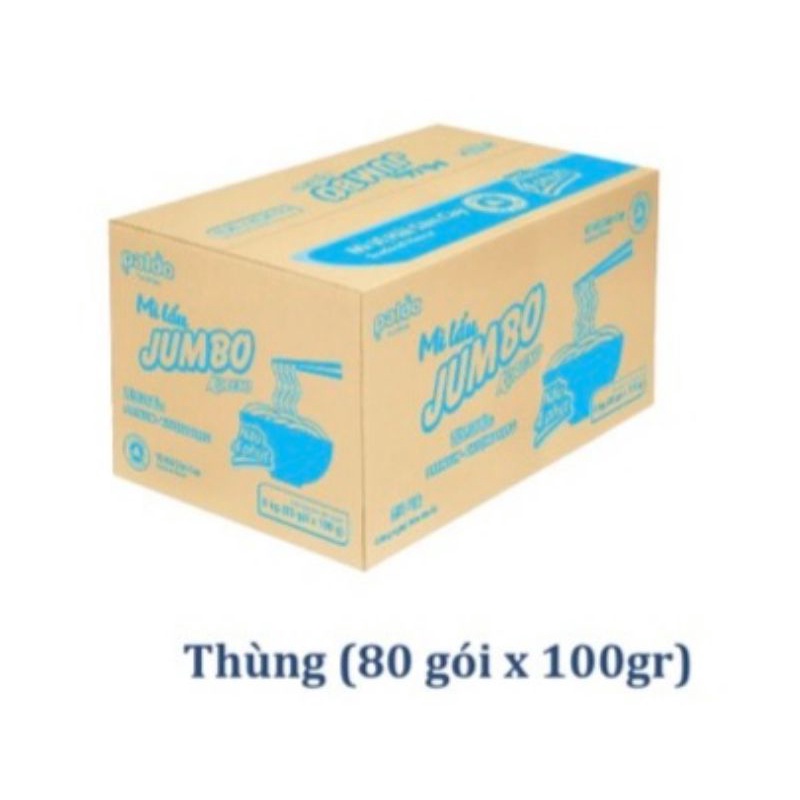 Mì thả lẩu hải sản cay / vị bò jumbo koreno 10 gói x 100gr