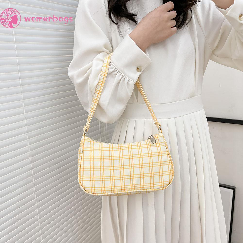 Túi Xách Nữ Đeo Vai Họa Tiết Caro Thời Trang