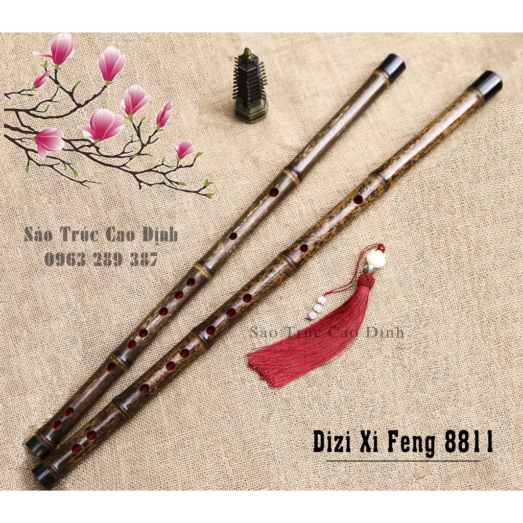 Sáo Dizi XiFeng 8811 - Sáo Dizi Trúc Tím Cao Cấp [Sáo Trúc Cao Định]