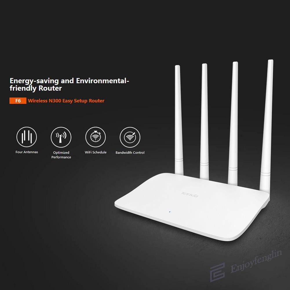 Bộ Phát Sóng Wifi Tenda F6 300m 4x 5dbi 2.4ghz