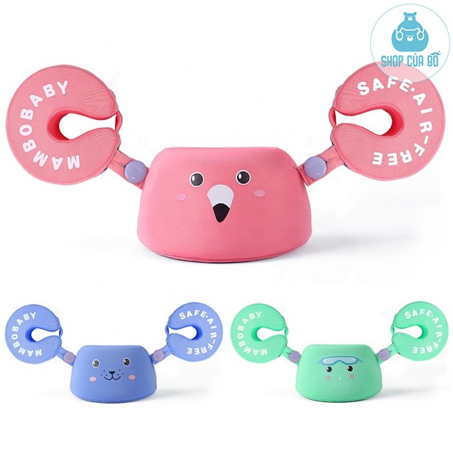 Phao bơi 3 in 1 không bơm hơi cho bé từ 3-8 tuổi phao bơi cao cấp Mambobaby