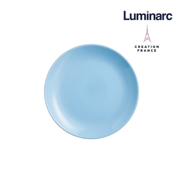 [Mã BMBAU50 giảm 7% đơn 99K] Bộ 6 Đĩa Thuỷ Tinh Luminarc Diwali Light Blue 25cm- LUDIP2610