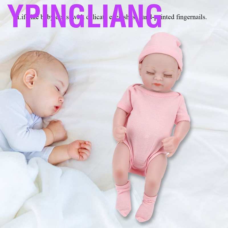 Búp bê em bé sống động bằng silicone mềm cho trẻ em