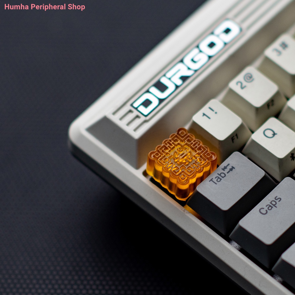 Artisan keycap Hộp Đựng Chìa Khóa Cơ Khí Resin Thủ Công Hình Bánh Trung Thu Đáng Yêu Tùy Chỉnh ESC keycap