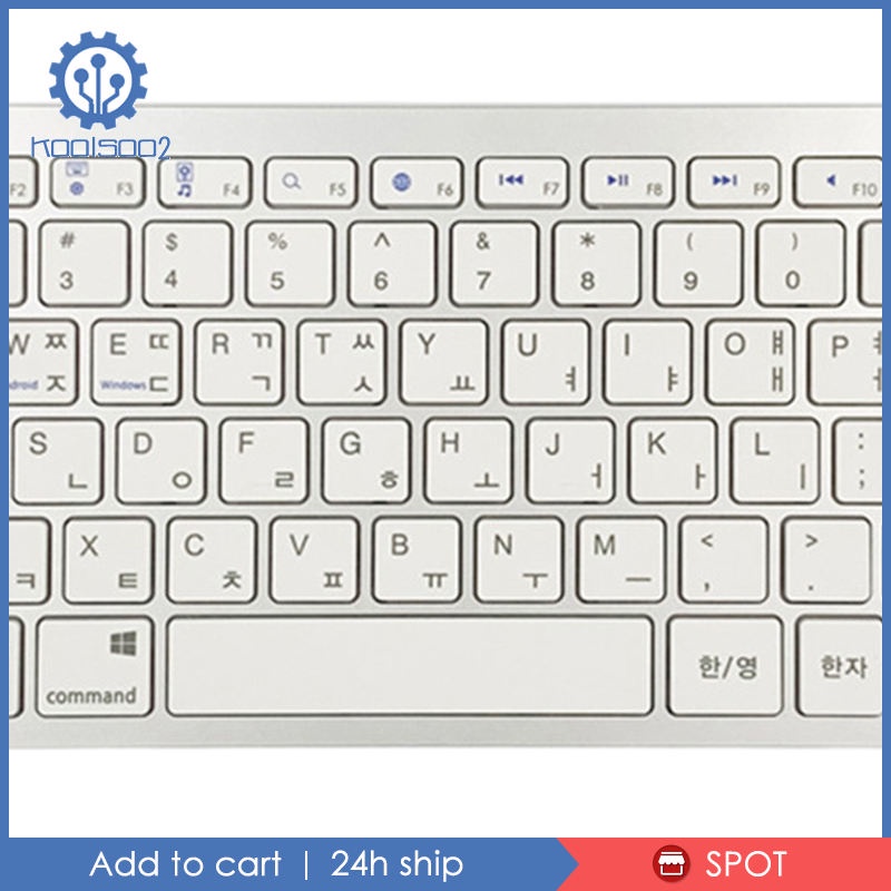 ✨Hàng sẵn sàng✨Mini Korean 78 Keys Wireless Bluetooth Keyboard for Tablet PC Lightweight