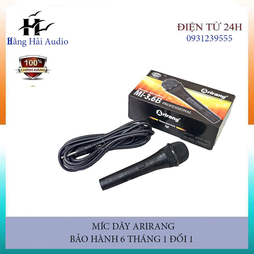 ⚡⚡⚡MICRO ARIRANG MI-3.6A LOẠI CÓ DÂY (HÀNG CHÍNH HÃNG )⚡⚡⚡