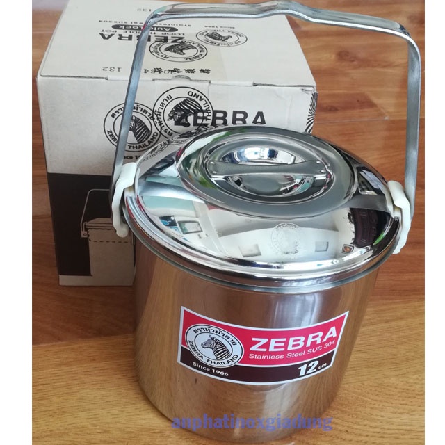 Camen Inox 304 Ngăn Rưỡi Zebra 12cm Khóa Gài -151612