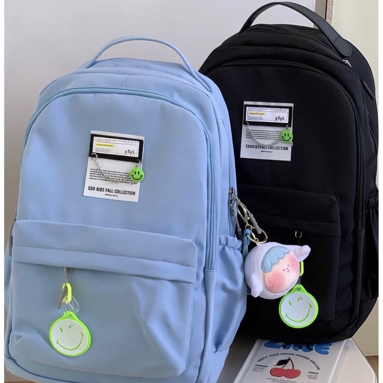 Balo chống nước basic thời trang Hàn quốc sinh viên học sinh unisex đựng vừa sách vở laptop đi học đi làm
