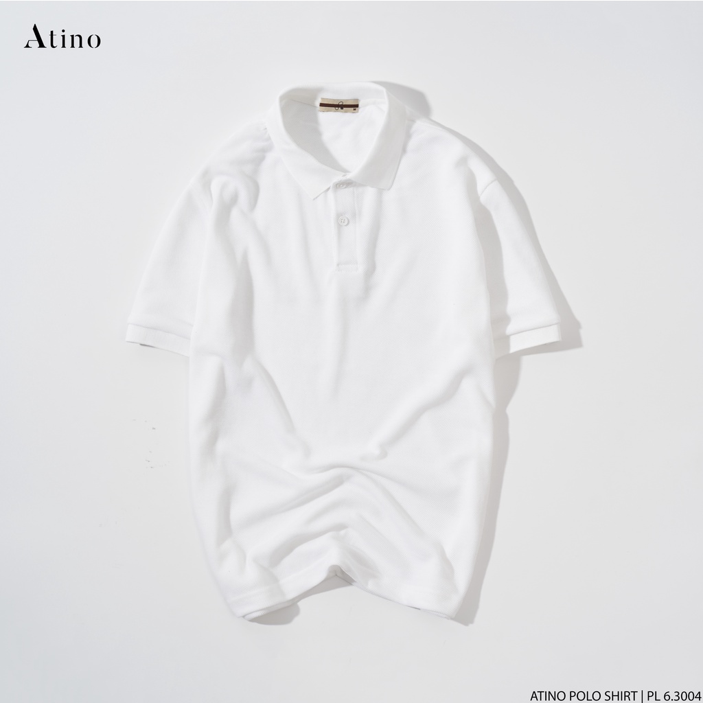 Áo Polo Nam thanh lịch ATINO vải cá sấu Cotton thoáng mát trẻ trung chuẩn form regular PL9.3004