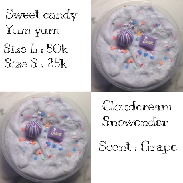 Slime - Cloudcream Snowonder Sweet candy YumYum