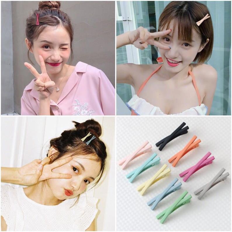 Kẹp Tóc Mái Chữ X - Kẹp tóc nơ bấm mã KTX12