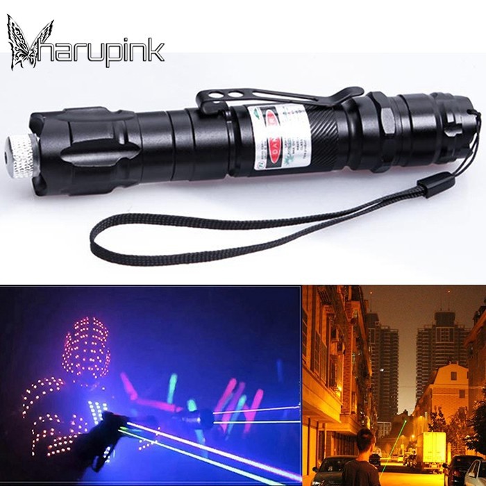 Đèn laser chiếu sáng hộp xanh lá thân đen chuyên dụng