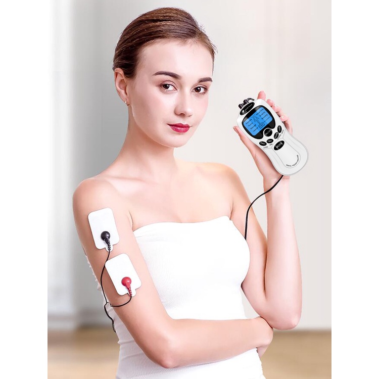 Máy Mát Xa Kỹ Thuật Số 8 Miếng Đệm EMS Chuyên Dụng Cho Lưng Cổ Và Chân