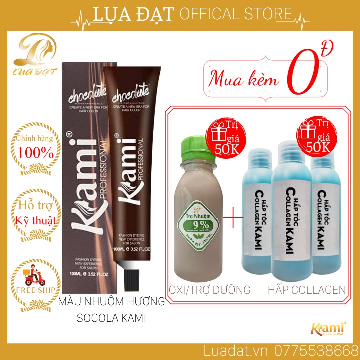 (Ko tẩy) THAN CHÌ-Thuốc nhuộm tóc chính hãng KAMI K411 tặng kèm trợ nhuộm+hấp phục hồi | BigBuy360 - bigbuy360.vn