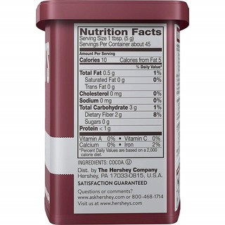 [ Date 03/28 ] Bột Ca cao Hershey Không Đường Mỹ 226g