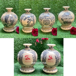 Bình hút lộc rạn gốm sứ Bát Tràng