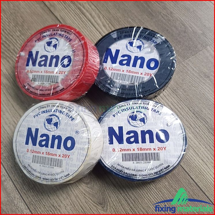 Băng keo điện Nano 0.12mmx18mmx20Y (Hàng phổ thông chất lượng tốt)