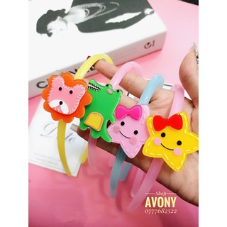 Cài tóc - Bờm tóc trẻ em đính icon to