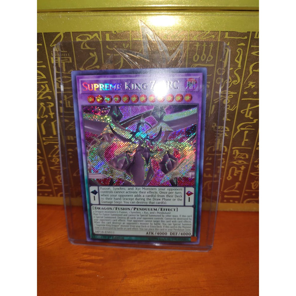 [ dưa hấu yugioh ] Lá bài thẻ bài Yugioh Supreme King Z-ARC - Secret Rare - Tặng bọc bài nhựa bảo quản