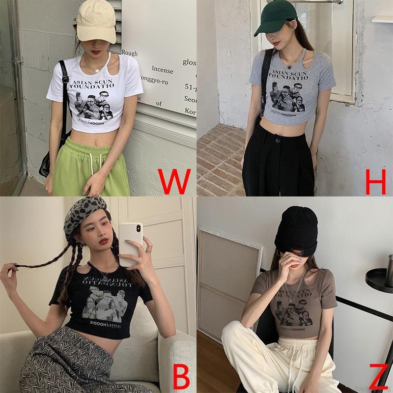 Áo Croptop Tay Ngắn Thiết Kế Khoét Quyến Rũ | BigBuy360 - bigbuy360.vn