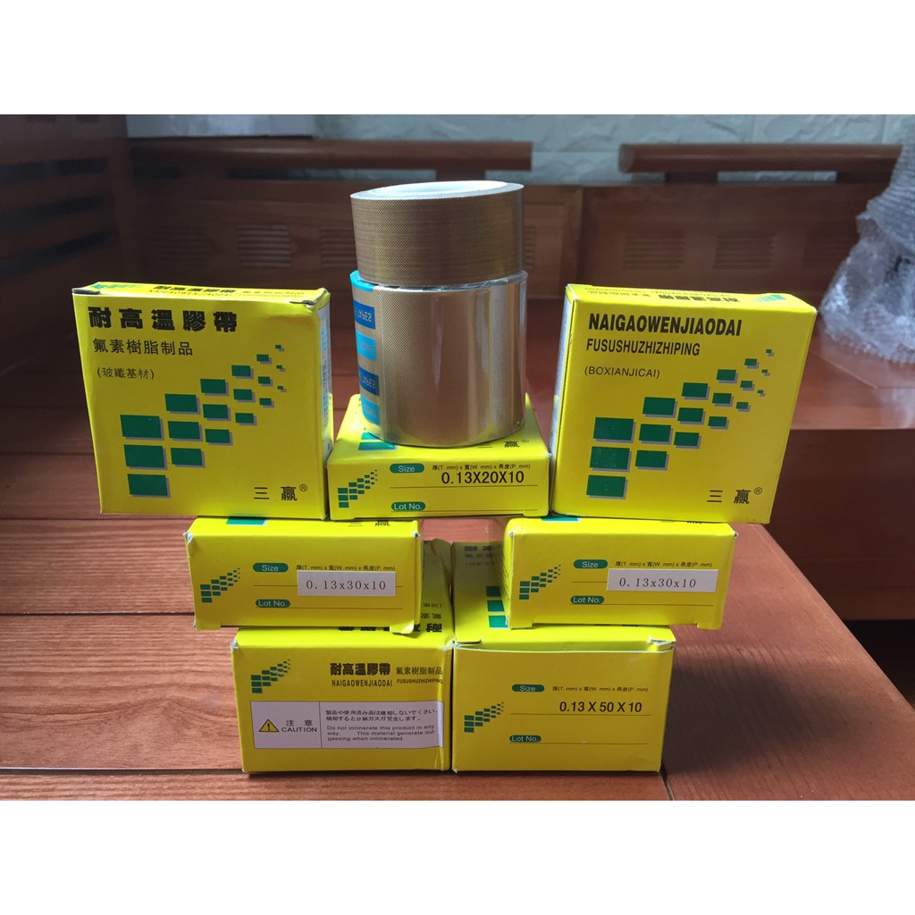 Băng dính chịu nhiệt hut chân không 2cm, 3cm, 5cm