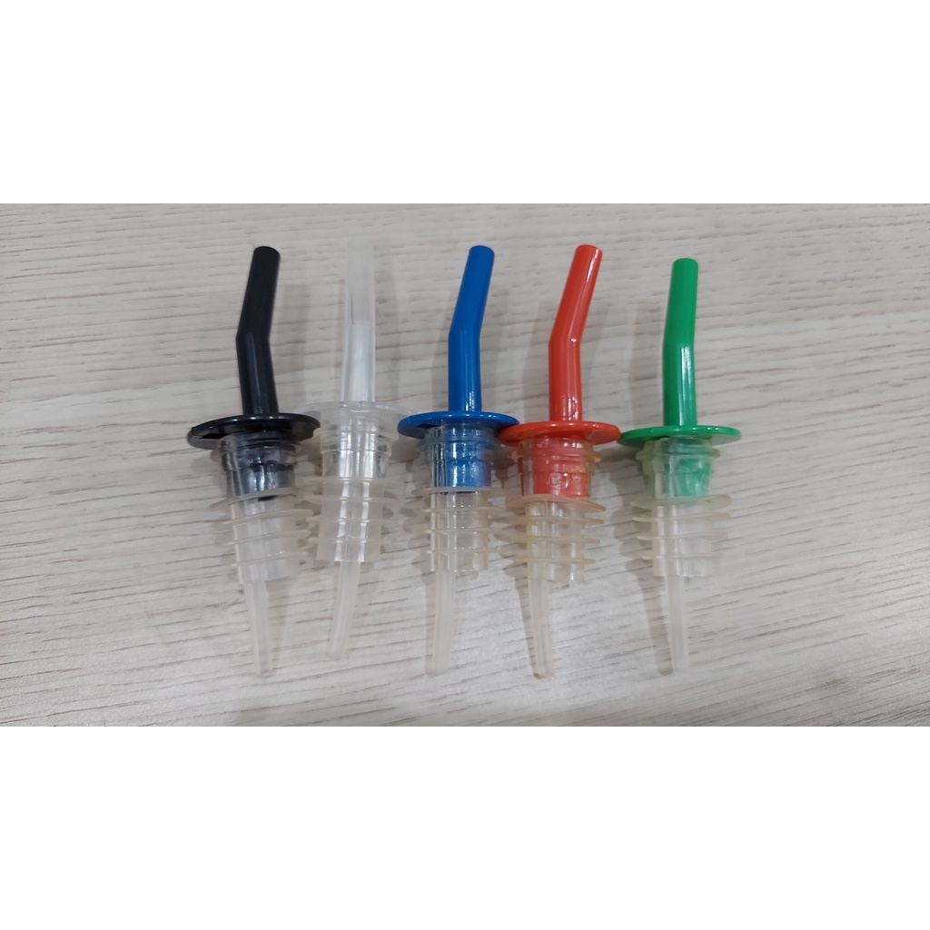 Vòi rót nhựa gắn chai thức uống 5 màu 11,5cm