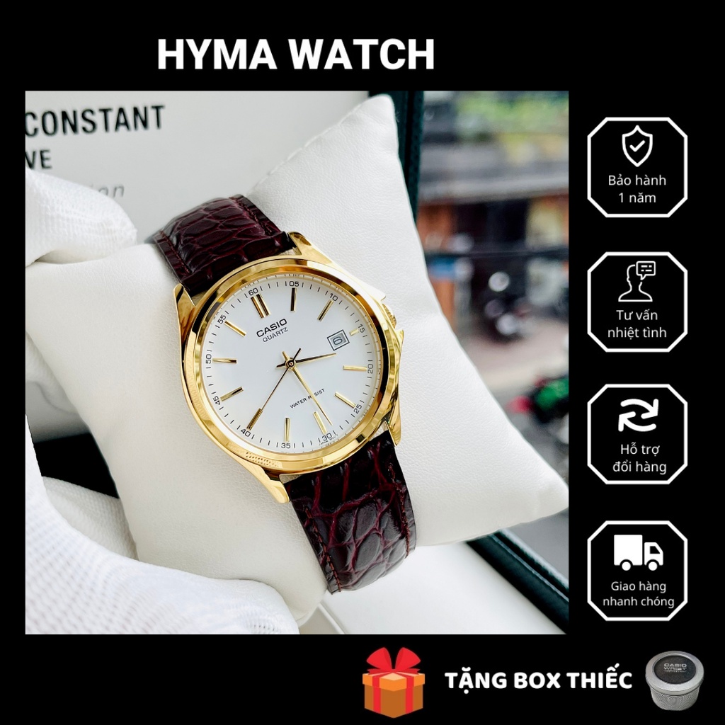 Đồng hồ nam dây da sang trọng Casio MTP 1183Q Bảo hành 1 năm Hyma watch