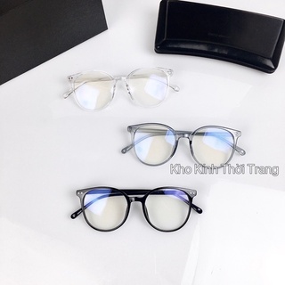 Gọng kính cận thời trang nam nữ unisex, kính mắt tròn to phong cách ulzzang Hàn Quốc