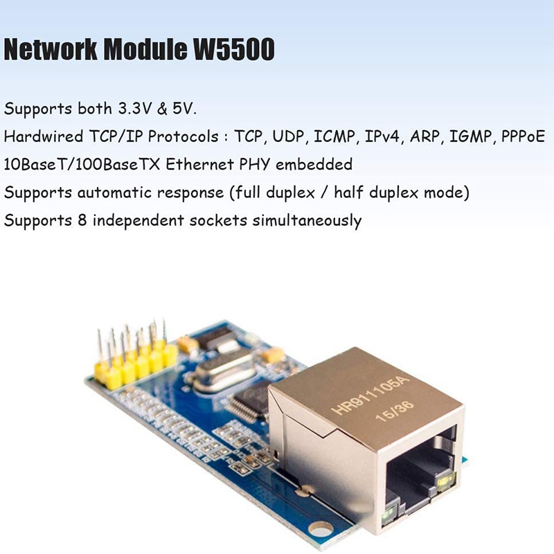 Bộ Vi Mạch Điều Khiển W5500 Ethernet Tcp / Ip 51 / Stm32