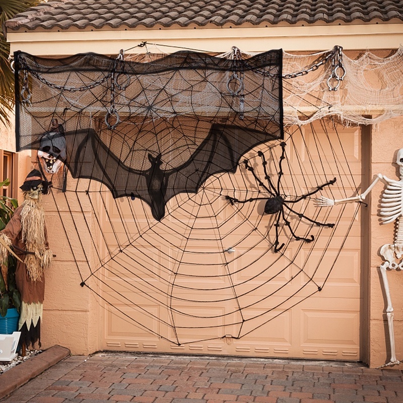 Tấm Vải Ren Che Phủ Bàn Trang Trí Tiệc Halloween DIY Ốp