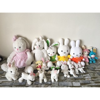 Set 17 gấu bông thỏ các loại 15-40cm