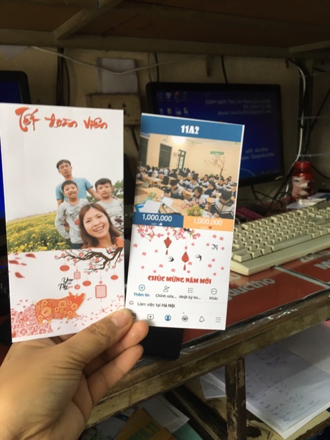 Combo 50 lì xì in hai mặt khách lẻ