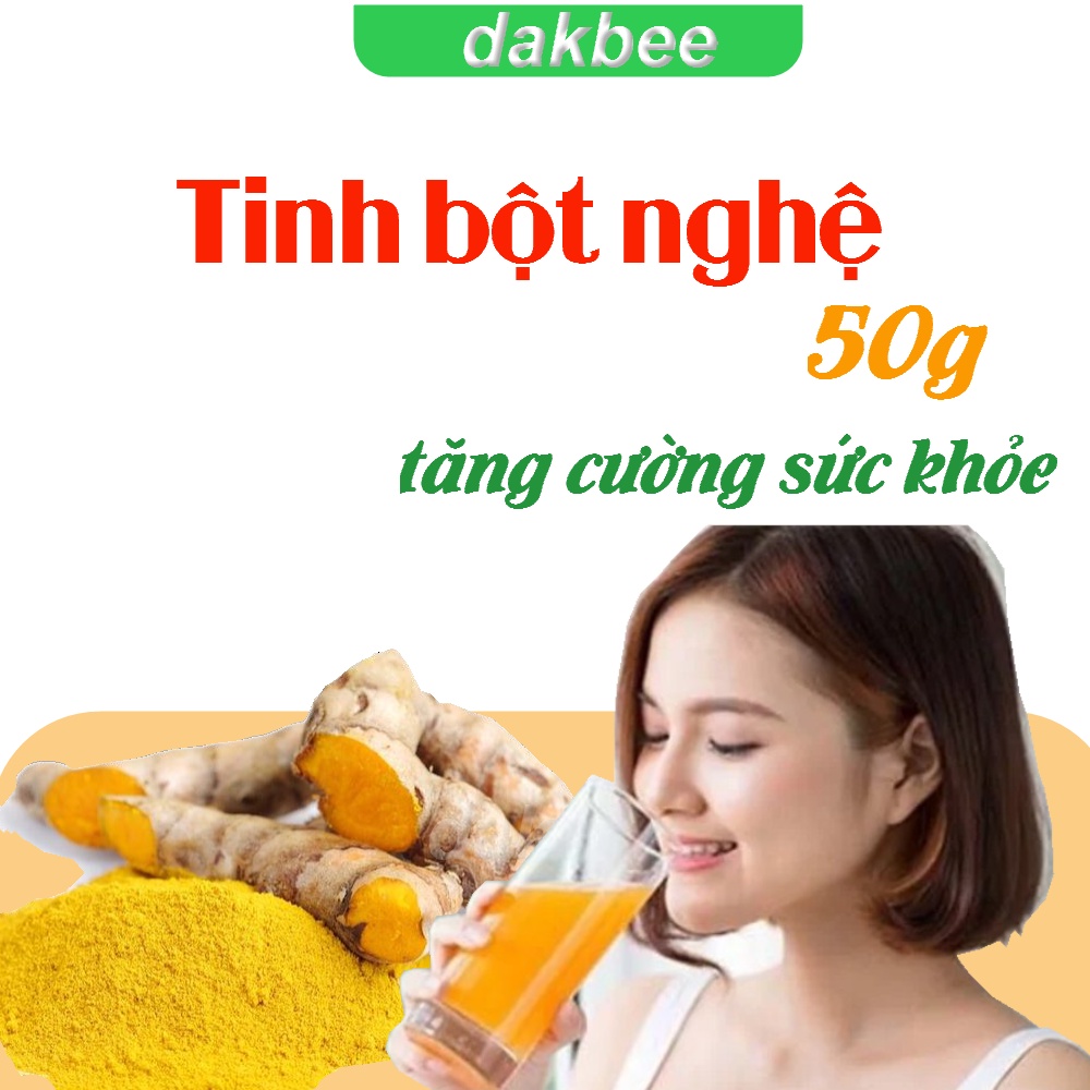 50gr Tinh bột nghệ nguyên chất Daklak, tăng cường hệ tiêu hóa, làm mịn da