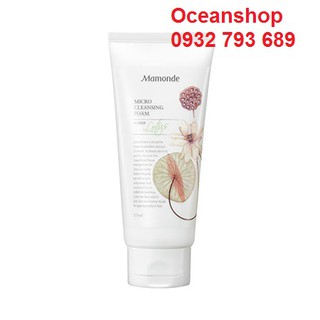 Sữa rửa mặt Mamonde Micro Cleansing Foam Flower Lotus 175ml về hàng SALE 50% (Bill mua ảnh bên cạnh)