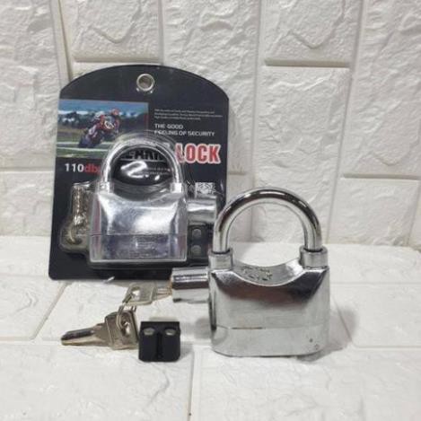 FREESHIP Ổ Khóa Chống Trộm Cướp Xe Máy Alarm Lock Có Còi Báo Động tiện lợi giá si