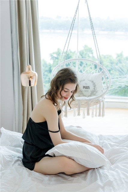 [NOW SHIP GIAO NHANH 1H] [LL 642] - Đồ bộ 2 dây dễ thương sexy - cô chủ nhỏ chuyên sỉ