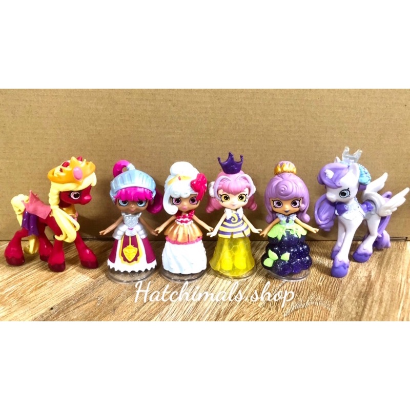 Set 4 Công Chúa + 2 Ngựa Hoàng Gia Shopkins Place