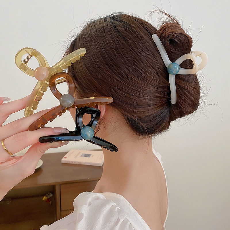 Kẹp Tóc Hình Cá Mập Bằng Acrylic Đơn Giản Thời Trang Hàn Quốc