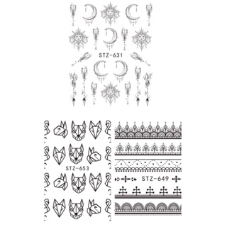 Sticker mẫu màu đen
