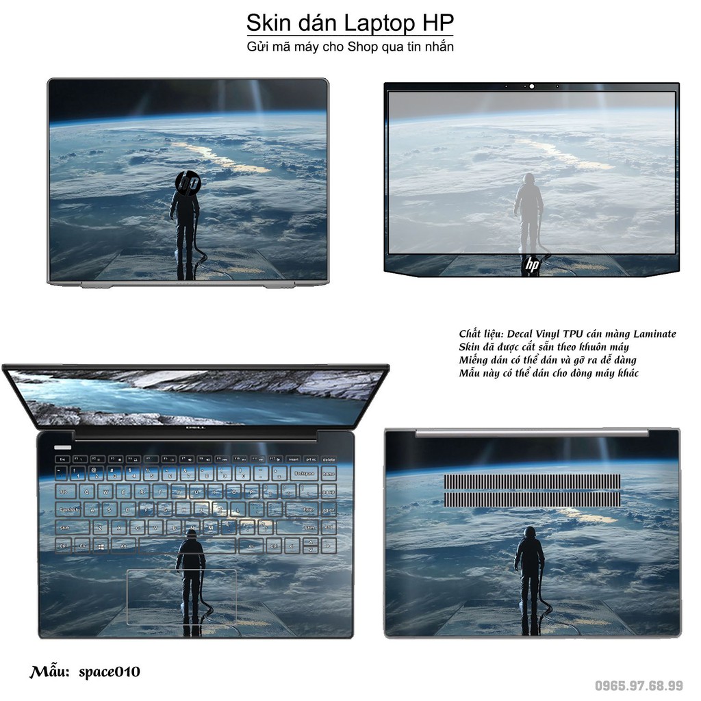 Skin dán Laptop HP in hình không gian _nhiều mẫu 2 (inbox mã máy cho Shop)