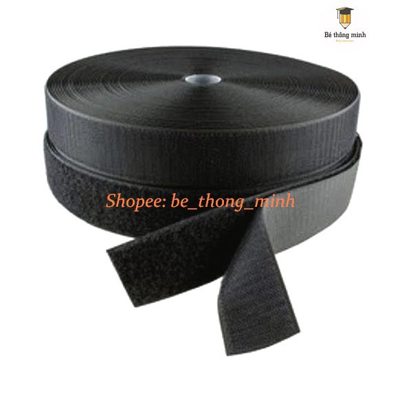 Băng gai dính LOẠI KHÔNG KEO khóa nhám gai, miếng dán vải 2 mặt dán giày, túi xách, quần áo các vật dụng