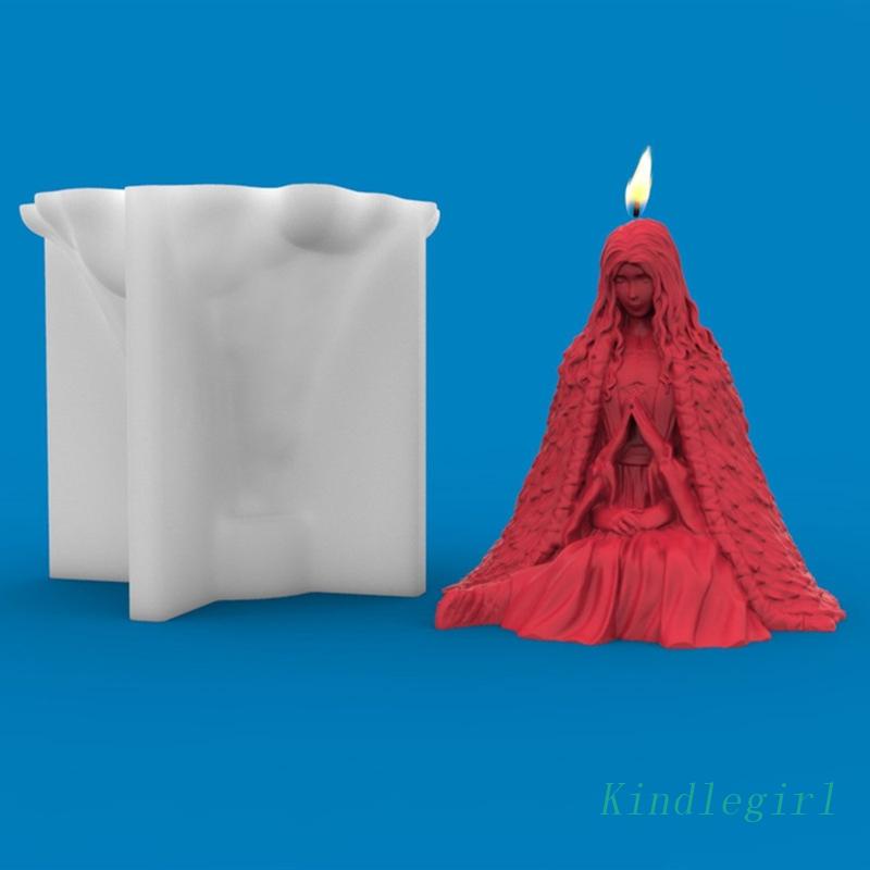 Khuôn Làm Đồ Trang Trí Thủ Công Hình Phù Thủy Tuyết 3D Bằng Nhựa Resin Epoxy Để Bàn Trang Trí Nhà Cửa