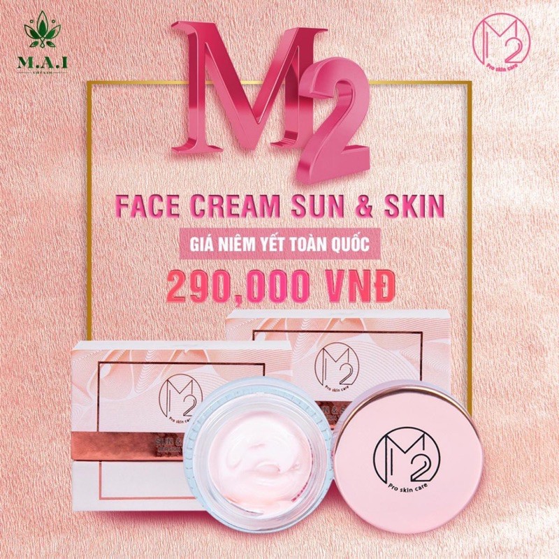 KEM FACE M2 SUN & SKIN CHỐNG NẮNG